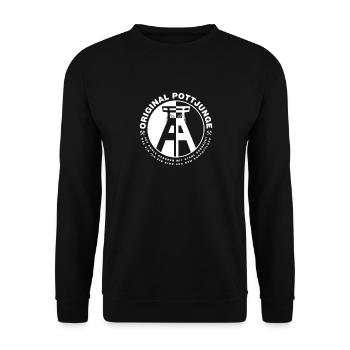 Ruhrpott Ruhrgebiet - Original Pottjunge - Unisex Sweatshirt - black - Front - Alina (178cm) & Michal (187cm)
