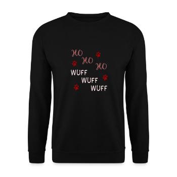 Christmas dog Christmas dog - Unisex Sweatshirt - black - Front - Alina (178cm) & Michal (187cm)