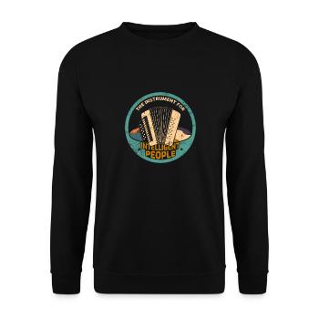 Accordeon - Unisex Pullover - Schwarz - Vorne - Alina (178cm) & Michal (187cm)