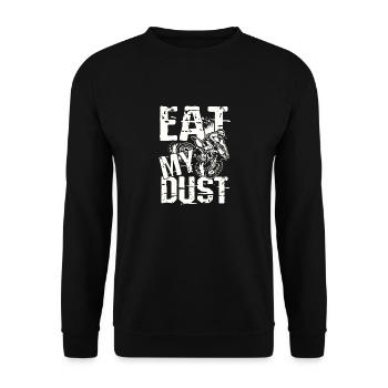 Friss meinen Staub - Unisex Pullover - Schwarz - Vorne - Alina (178cm) & Michal (187cm)
