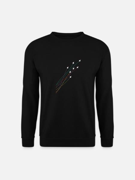 Pilote Coloré Flying Jets Avions Avions - Sweat-shirt Unisexe - noir