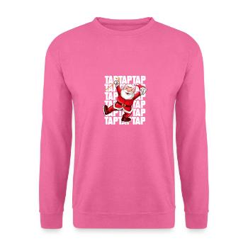 Tap dancing Santa Claus Christmas tap dancer - Unisex Sweatshirt - pink - Front