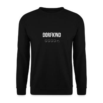 Dorfkind für Dorffest oder Dorfparty s - Unisex Pullover - Schwarz - Vorne - Alina (178cm) & Michal (187cm)