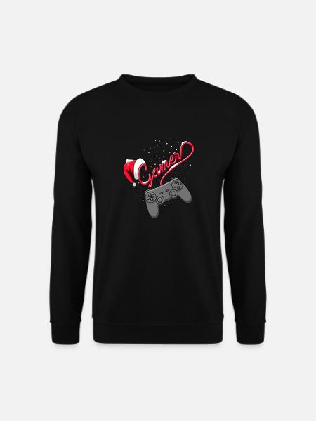 Gamer Weihnachten Kontroller - Unisex Pullover - Schwarz