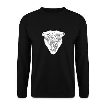 Lion sauvage - Sweat-shirt Unisexe - noir - Devant - Alina (178cm) & Michal (187cm)
