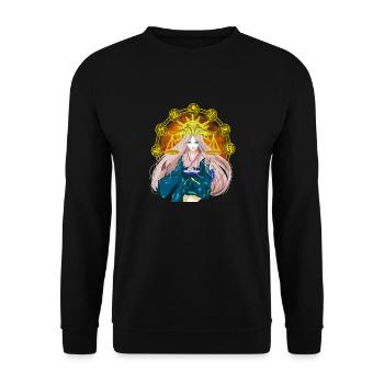 Anime Princess Magical Celestial Manga Girl - Unisex Sweatshirt - black - Front - Alina (178cm) & Michal (187cm)