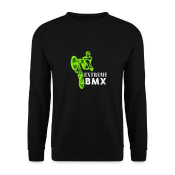 BMX - Unisex Sweatshirt - black - Front - Alina (178cm) & Michal (187cm)