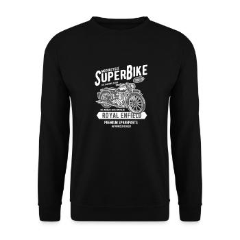 Royal Enfield Bullet 500 Moto Moto - Sweat-shirt Unisexe - noir - Devant - Alina (178cm) & Michal (187cm)