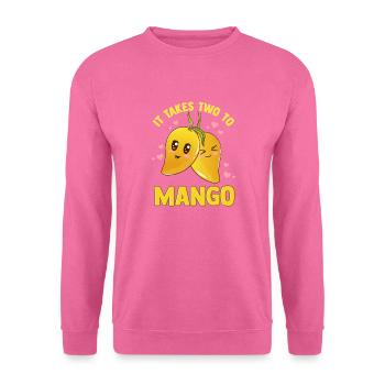 Mango Funny Fruit Tango Pun braucht zwei - Unisex Pullover - Pink - Vorne