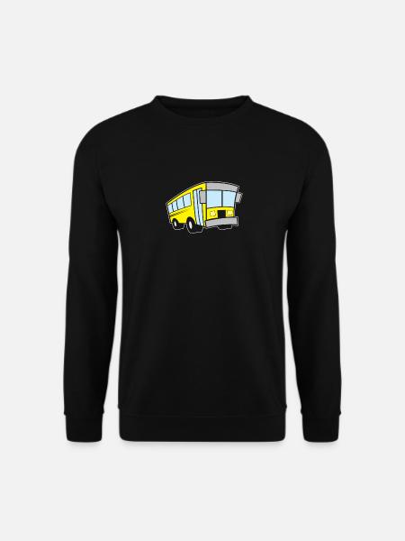 Bus Shirt gelber Bus Busfahrer - Unisex Pullover - Schwarz