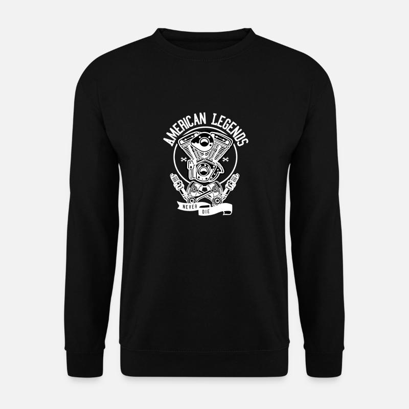 AMERICAN LEGEND NEVER THE - Unisex Sweatshirt - black