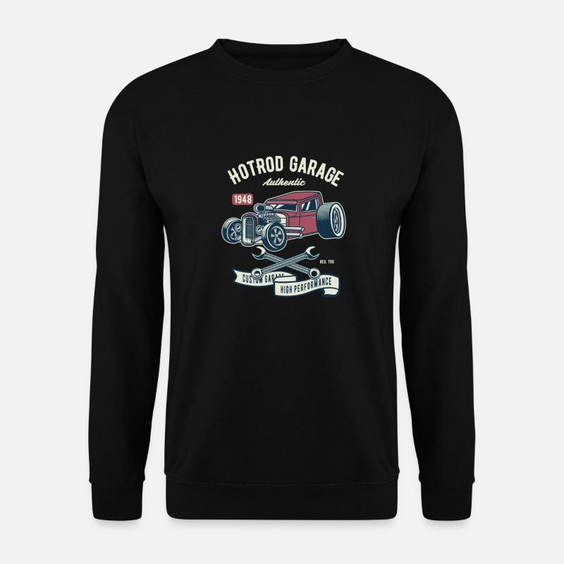 Hotrod Garage Haute Performance - Sweat-shirt Unisexe - noir