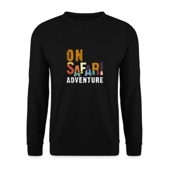 safari - Sweat-shirt Unisexe - noir - Devant - Alina (178cm) & Michal (187cm)