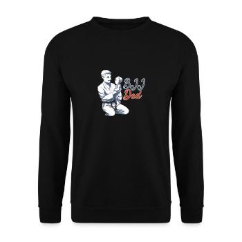 BJJ Papa - BJJ Jiu-Jitsu, Grappling et MMA Gift - Sweat-shirt Unisexe - noir - Devant - Alina (178cm) & Michal (187cm)