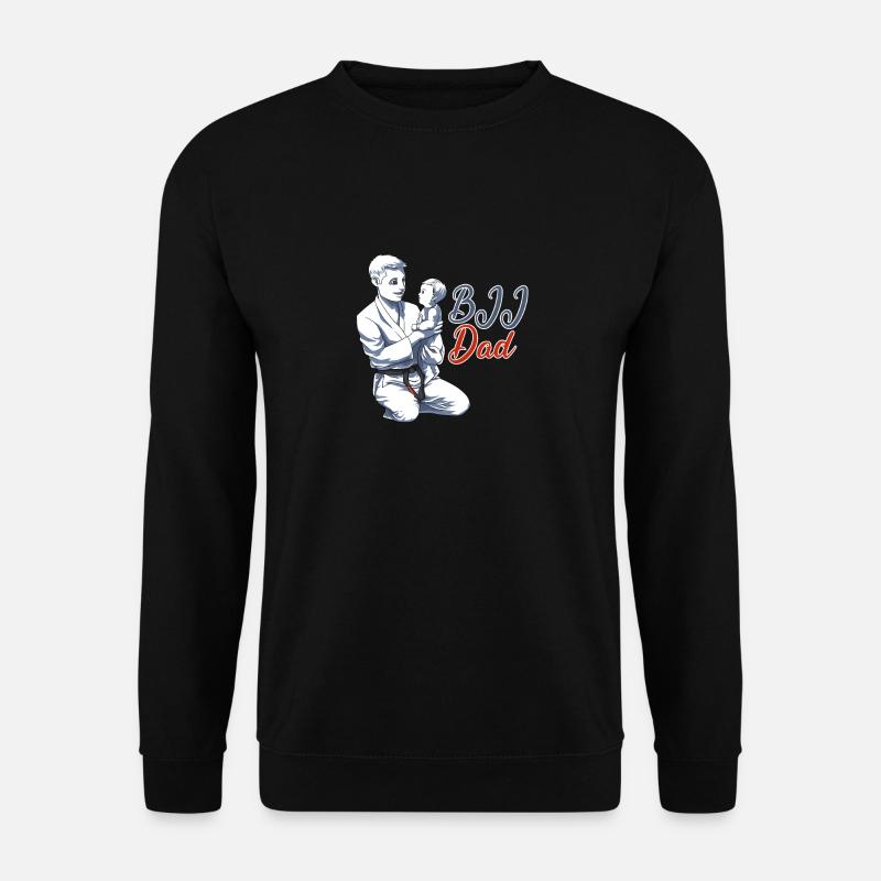 BJJ Dad - BJJ Jiu-Jitsu, Grappling and MMA Gift - Unisex Pullover - Schwarz