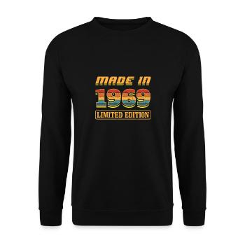 Made in 1969 retro - Unisex Sweatshirt - black - Front - Alina (178cm) & Michal (187cm)