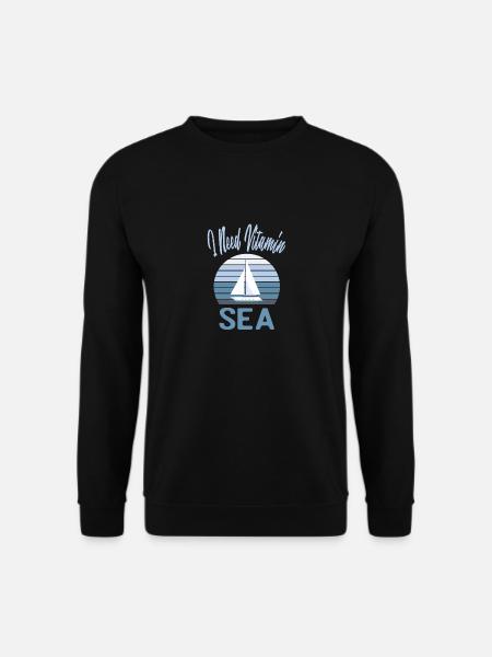 I Need Vitamin Sea - Unisex Pullover - Schwarz