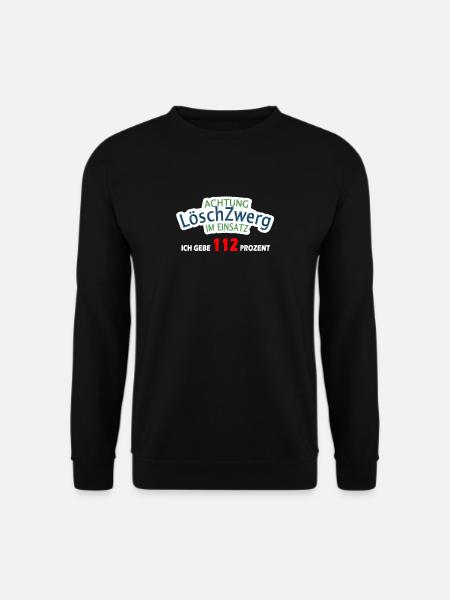 Jugendfeuerwehr Löschzwerg im Einsatz - Unisex Pullover - Schwarz