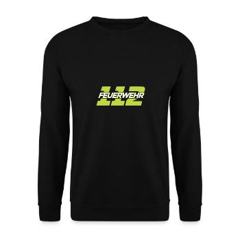Feuerwehr Tshirt - Unisex Pullover - Schwarz - Vorne - Alina (178cm) & Michal (187cm)