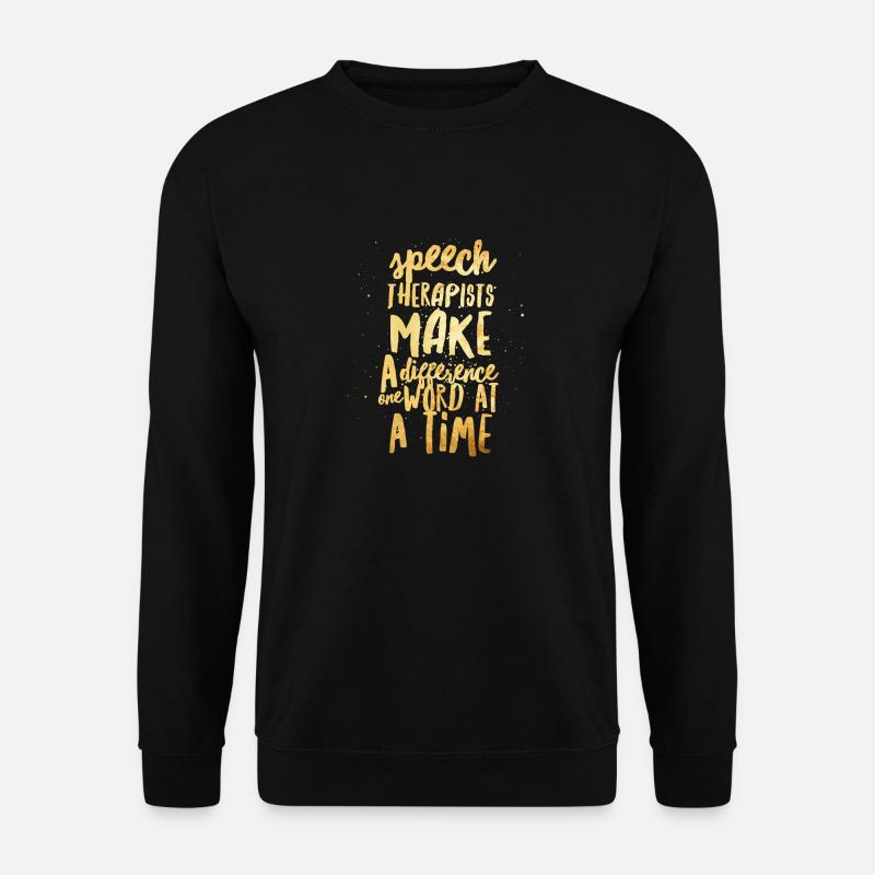 Logopäden machen den Unterschied - Unisex Pullover - Schwarz