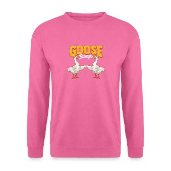 Lustige Gänsehaut-Gänsehaut-Tier-Wortspiel - Unisex Pullover - Pink - Vorne