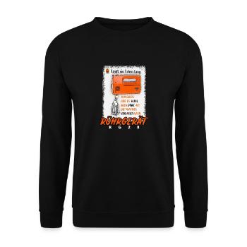 DDR nostalgie culte ménagère RG28 cadeau - Sweat-shirt Unisexe - noir - Devant - Alina (178cm) & Michal (187cm)