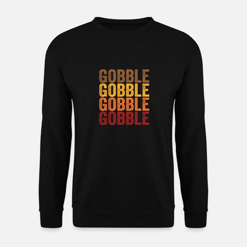 Funn Thanksgiving Gobble - Unisex Sweatshirt - black