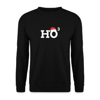 Ho Ho Ho Cubic Ho Ho 3 Holiday Season and - Unisex Sweatshirt - black - Front - Alina (178cm) & Michal (187cm)