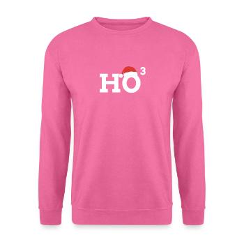 Ho Ho Ho Cubic Ho Ho 3 Holiday Season and - Unisex Sweatshirt - pink - Front