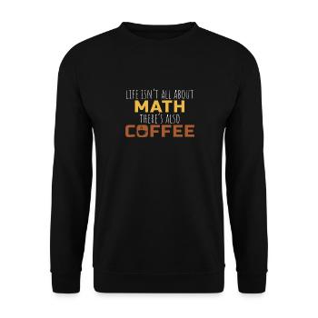 Math Coffee Gift Math Teacher High School College - Unisex Pullover - Schwarz - Vorne - Alina (178cm) & Michal (187cm)