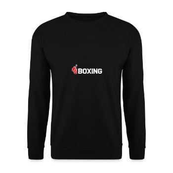 Boxing - Boxer Boxing Fighter - Unisex Sweatshirt - black - Front - Alina (178cm) & Michal (187cm)