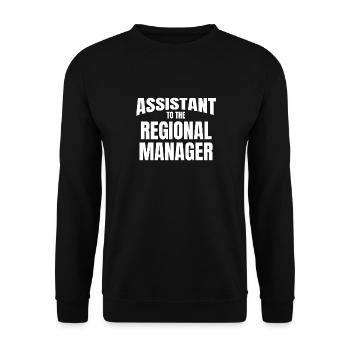 Assistant to the Regional Manager Gift Office - Unisex Sweatshirt - black - Front - Alina (178cm) & Michal (187cm)