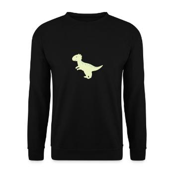 enfants Dino - Sweat-shirt Unisexe - noir - Devant - Alina (178cm) & Michal (187cm)