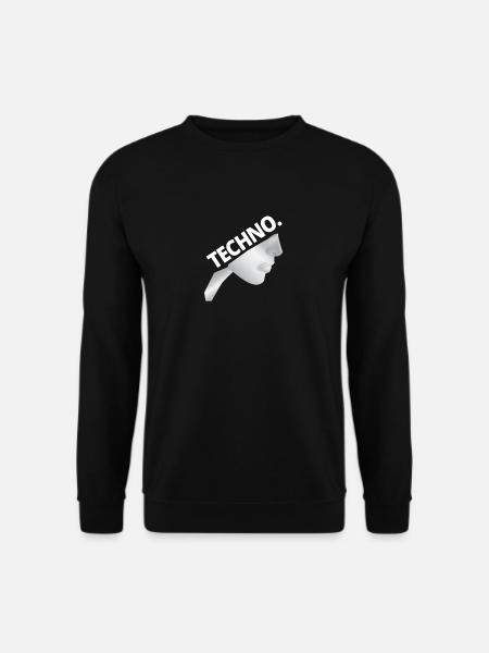 Techno Nonne - Dark Techno, Dark Minimal Techno, H - Unisex Pullover - Schwarz