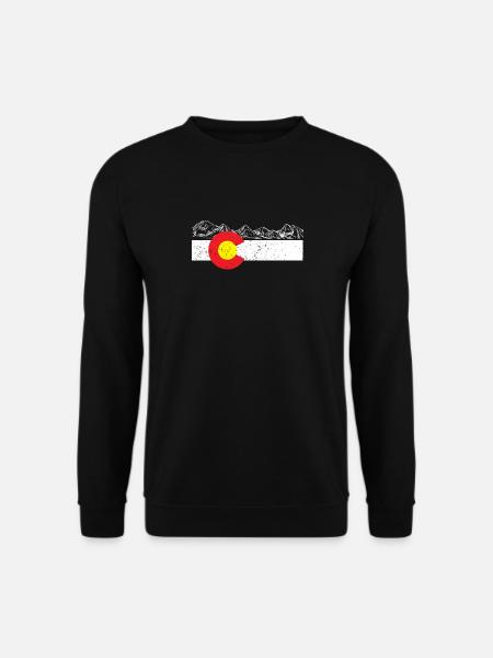 Colorado Flag Mountain Gift Vacation Colorado Day - Unisex Sweatshirt - black