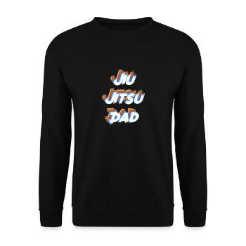 Jiu Jitsu Dad Perfektes Papa-Design-Geschenk für Jiu - Unisex Pullover - Schwarz - Vorne - Alina (178cm) & Michal (187cm)