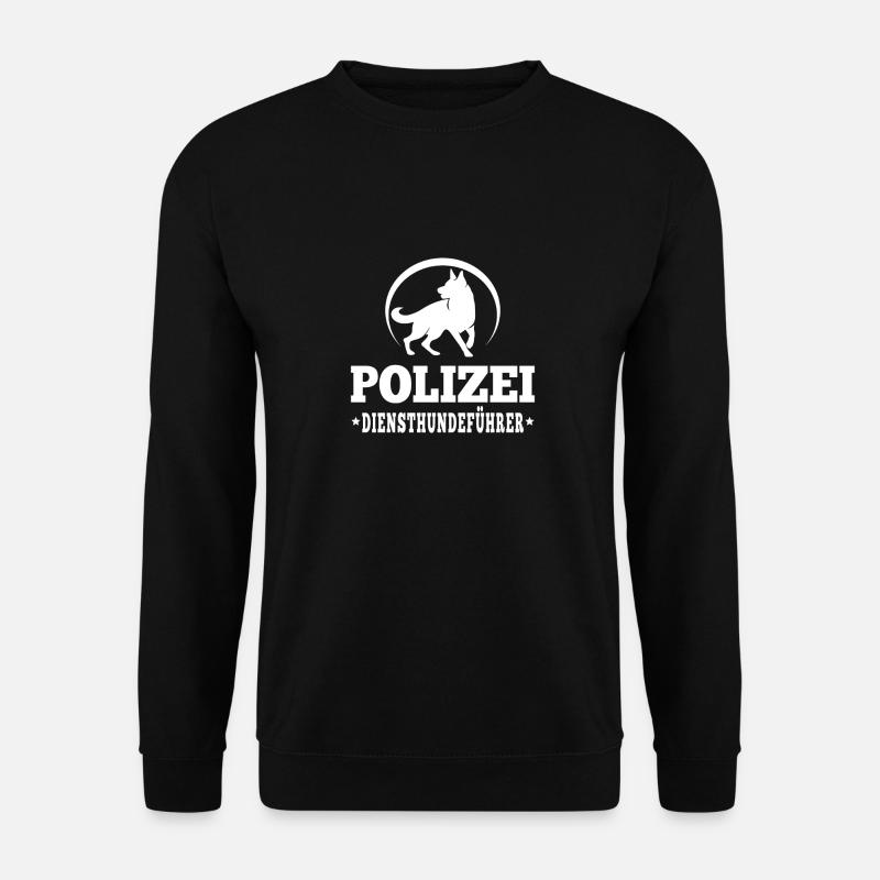 Polizei Diensthundeführer Geschenk - Unisex Pullover - Schwarz