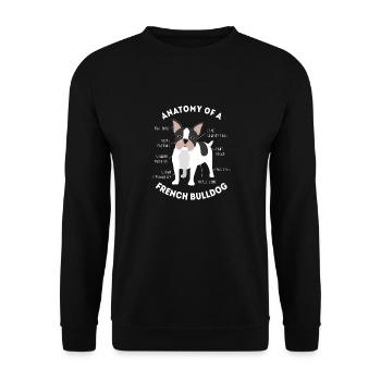 Cadeau de poison pour amoureux de chien Bouledogue Français Bouledogue Français - Sweat-shirt Unisexe - noir - Devant - Alina (178cm) & Michal (187cm)