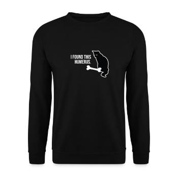 J'ai trouvé ce cadeau Humerus Cadeaux drôles d'amoureux des chats - Sweat-shirt Unisexe - noir - Devant - Alina (178cm) & Michal (187cm)