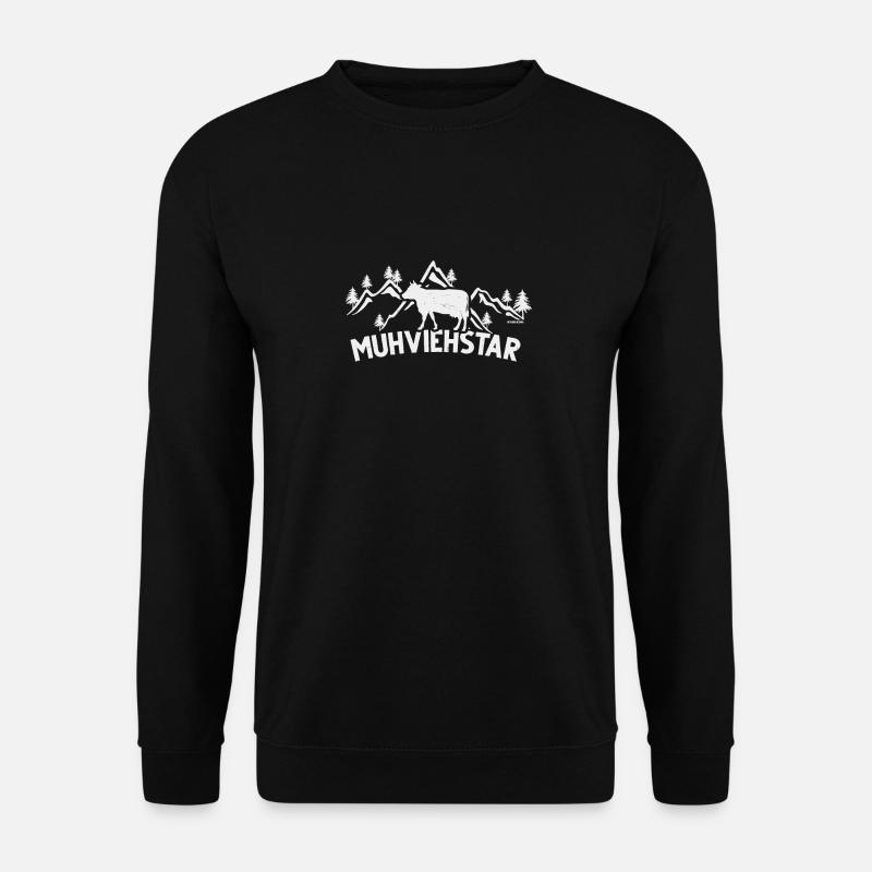 Kuh Muhviehstar - Kühe Landwirt Bauer Geschenk - Unisex Pullover - Schwarz