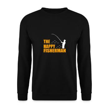 Fisherman - Unisex Sweatshirt - black - Front - Alina (178cm) & Michal (187cm)
