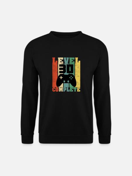 GAMING 30. Geburtstagsgeschenk für 30 Jahre Gaming - Unisex Pullover - Schwarz