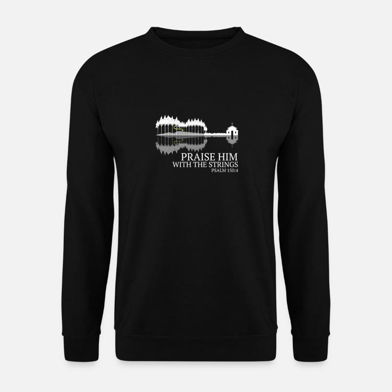 Geige Violine Bibelvers Violinist Kirchenband - Unisex Pullover - Schwarz