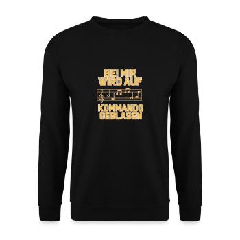Dirigent Chorleiter Orchester Dirigieren Spruch - Unisex Pullover - Schwarz - Vorne - Alina (178cm) & Michal (187cm)