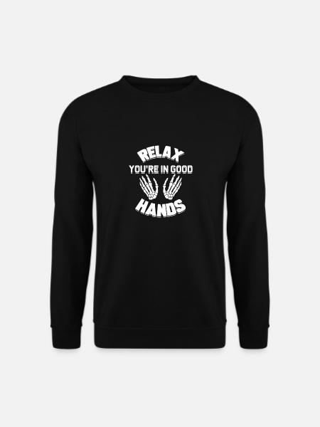 Chiropraktiker Osteopath Spruch Physiotherapeut - Unisex Pullover - Schwarz