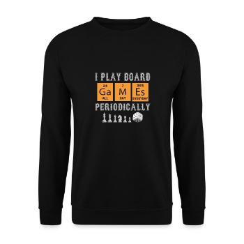 Brettspiele; Chemie; Nerd; Gamer; PSE; Spiele - Unisex Pullover - Schwarz - Vorne - Alina (178cm) & Michal (187cm)