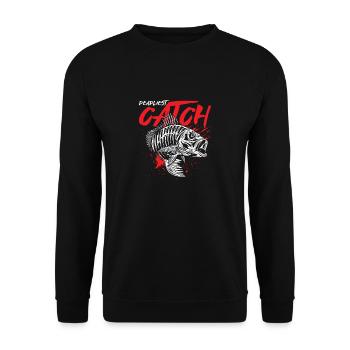 Tödlichster Fang - Unisex Pullover - Schwarz - Vorne - Alina (178cm) & Michal (187cm)