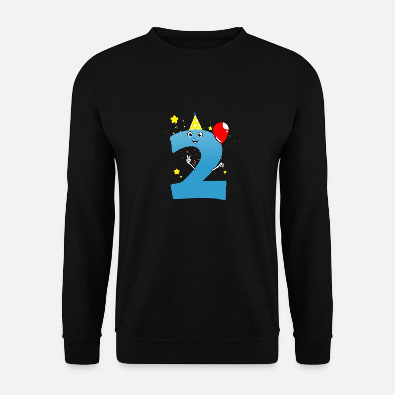 Anniversaire garçon 2 ans - Sweat-shirt Unisexe - noir