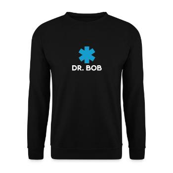 Dr.Bob Carnaval carnaval carnaval costume de carnaval docteur - Sweat-shirt Unisexe - noir - Devant - Alina (178cm) & Michal (187cm)