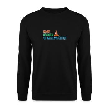 Hart Härter Straßenwärter - Unisex Pullover - Schwarz - Vorne - Alina (178cm) & Michal (187cm)
